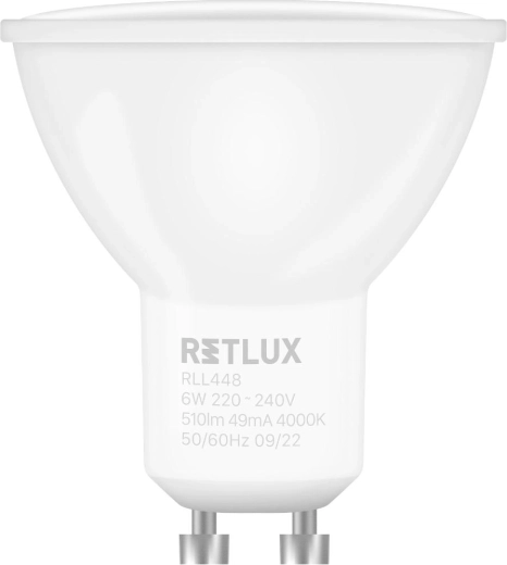 Retlux dimmable LED bulb GU10 6 W 4000 K