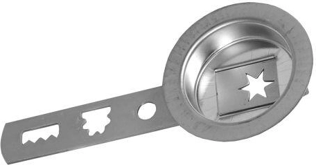 Modelček za pecivo z vlečnim drogom, premer 5,5 cm, pocinkan