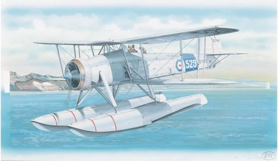 Komplet za sestavljanje modela letala Fairey Swordfish Mk.2 (26,4 × 29 cm)