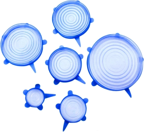 Ag636b silikonski pokrovi 6 kos modra