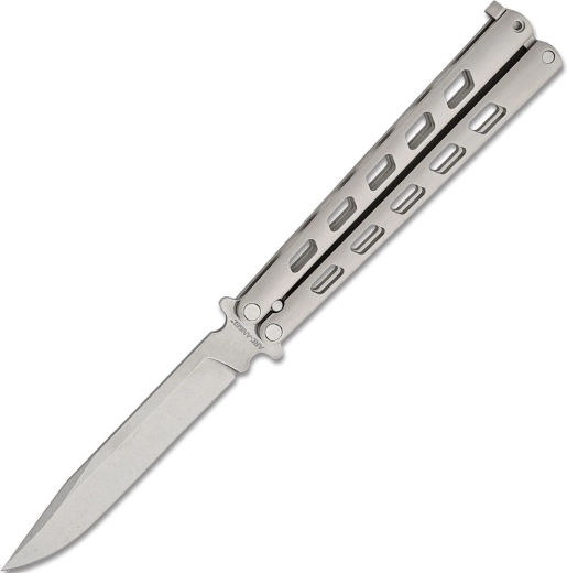 Balisong nož Cold Steel Arc Angel, 11,4 cm, satin, aluminijasti ročaji