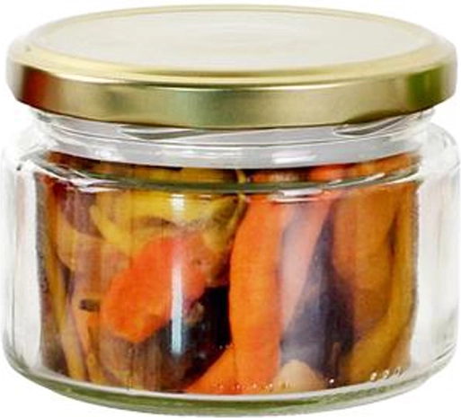 Steklen kozarec za vlaganje s pokrovčkom 265 ml