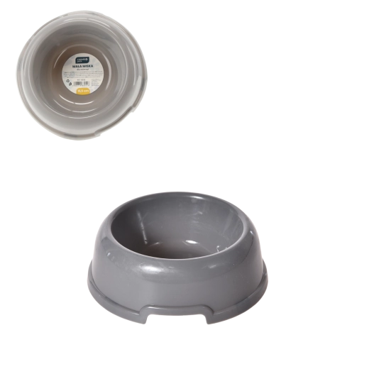 Gray pet bowl 15.5 cm - 1 piece
