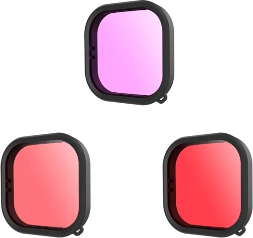 Komplet vodotesnih filtrov Telesin za GoPro Hero 9 / Hero 10 / Hero 11 / Hero 12 (GP-FLT-904)
