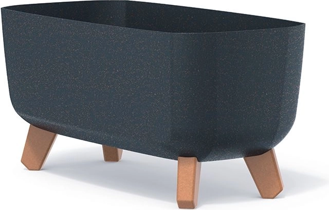 Cvetlični korito z nogicami GRACIA CASE ECO WOOD 39 cm antracit