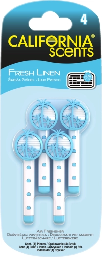 Dišeče palčke za ventilacijo Fresh Linen – California Scents