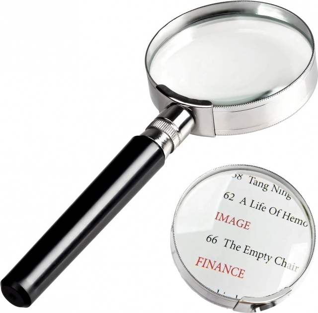 Klasična kovinska lupa 75 mm