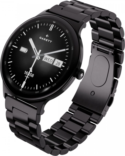 Pametna ura GARETT Quantum črna jekla