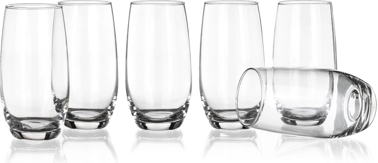 Kozarci za pijače 360 ml DINING, visoki, set 6 kos