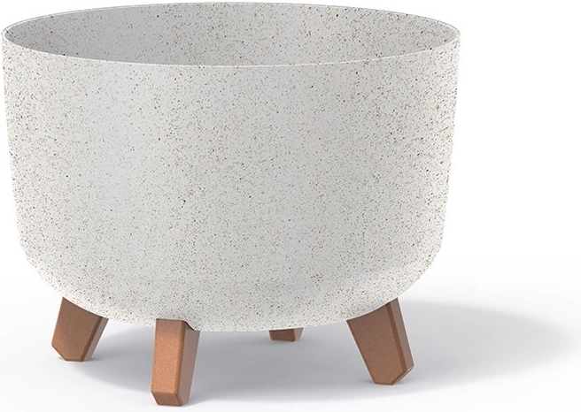 Cvetlični lonec Gracia Standard Eco Wood 33,9 cm – bel