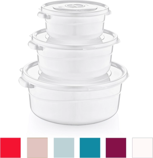 Set okroglih posod Mikrofresh 0,5 l, 1 l in 2 l