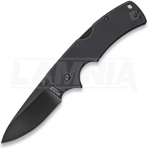 Cold Steel American Lawman – taktični žepni nož 8,9 cm, črn, G10