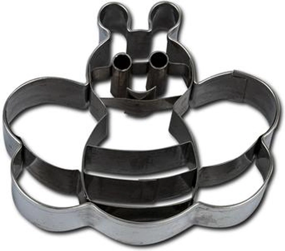 Modelček za piškote – čebela, 7–8 cm, srebrn