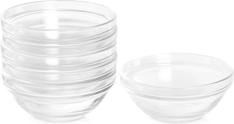 Steklene skledice za omake in dipe 9 cm, 6 kos, 135 ml Vilde