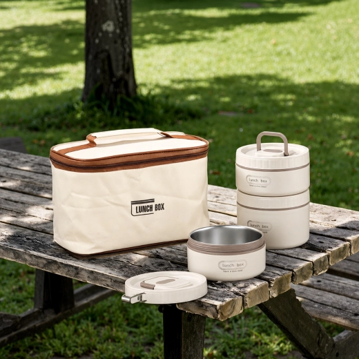 Set of insulated food containers LunchBox, 4 pieces