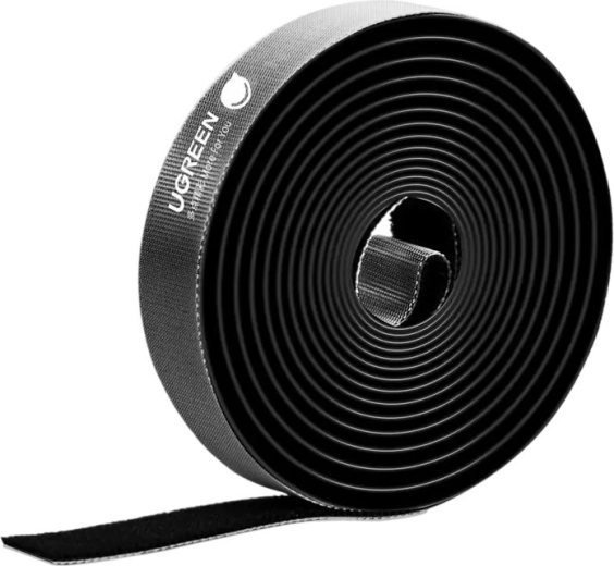 UGREEN LP124 cable organizer – hook-and-loop strap 2 m, black