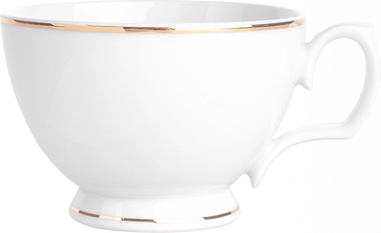 MariaPaula klasika zlata linija zajtrkovna porcelanasta skodelica 350 ml
