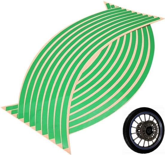 Ag555c odsevne nalepke za kolesa zelena