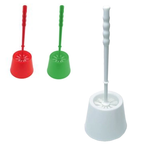 Okrogla WC krtača Sanel iz odporne plastike