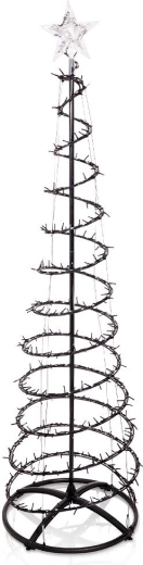 Glowing cone-shaped Christmas tree with 756 LEDs, 210 cm