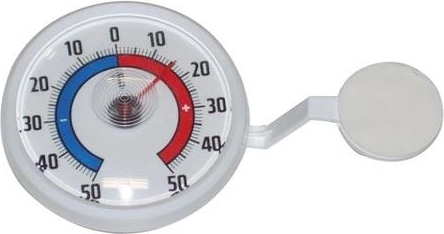 Okenski okrogli termometer 7 cm, samolepilen