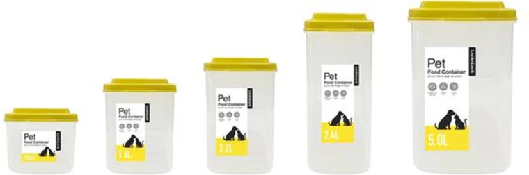 Set zrakotesnih posod za brikete LOCK PET, 5 kosov