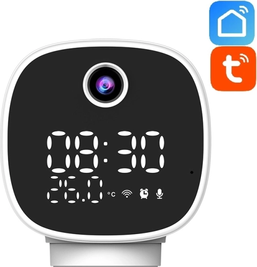 Solight domača Wi‑Fi kamera z nočno lučko in uro