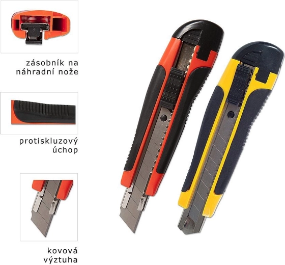 Olfa nož z odlomljivim rezilom s kovinskim vodilom 18 mm CONCORDE