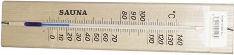 Leseni termometer za savno 27 cm za na steno