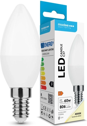Modee LED svečka C37 8,5 W E14 806 lm nevtralno bela