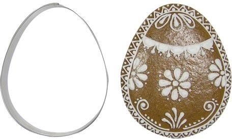 Nerjavno jeklen kalup za piškote – jajce 9 cm