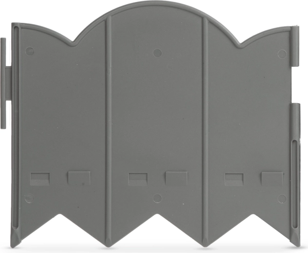 Vrtni plastični robnik siv 20 × 17,5 cm – 12 kosov