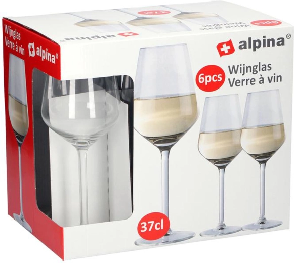 Alpina kozarci za belo vino 370 ml (6 kosov)