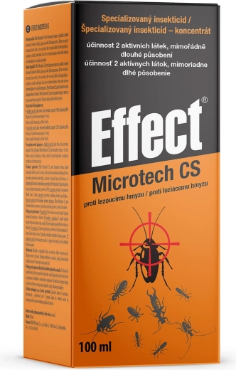 Insekticidni koncentrat proti plazečim žuželkam EFFECT MICROTECH 100 ml