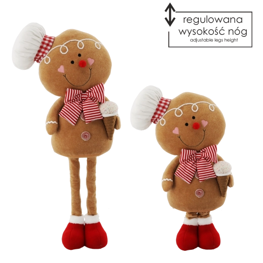 Christmas Gingerbread Chef with Telescopic Legs 50–105 cm