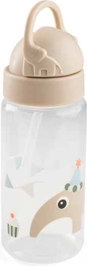 Done by Deer steklenička s slamico Celebration peščena 350 ml