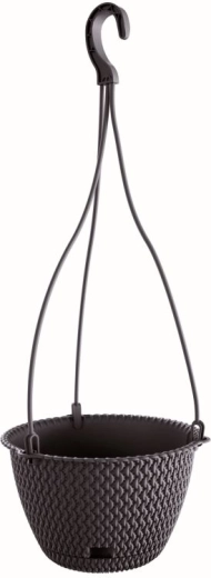 Viseči lonček za rože Splofy Round W 23 cm antracit