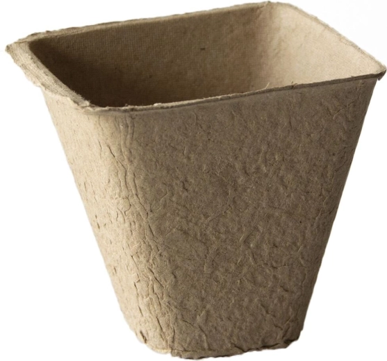 Enkratni papirnati lončki za rastline 8 × 8 × 8 cm (18 kos)