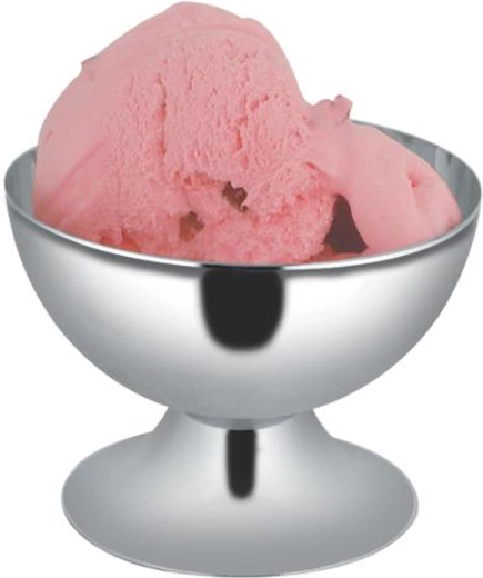 Nerjavni jekleni sladoledni kozarec, premer 10 cm