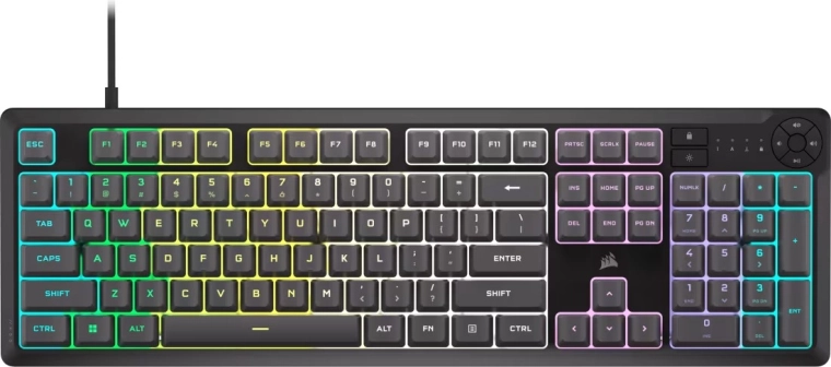 Igralna tipkovnica Corsair K55 Core RGB siva