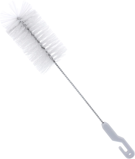 Krtačka za pomivanje steklenic in kozarcev 0,5 l z ročajem, premer ščetin 6,8 cm