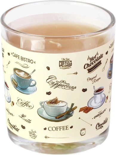 Dišeča sveča v steklu Cafe Bistro 7 × 8 cm, 135 g