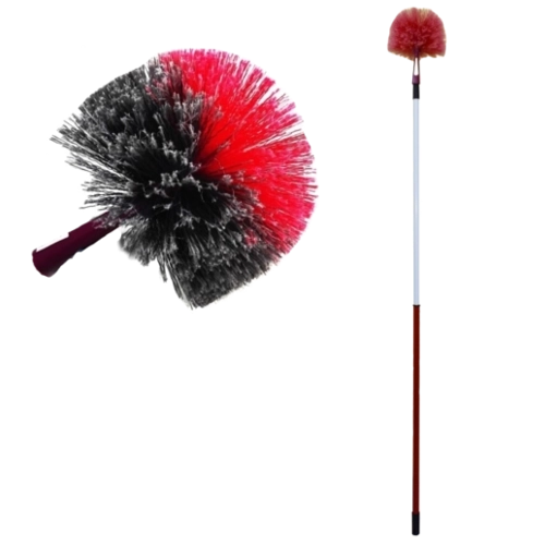 Kroglasta čistilka prahu z antistatičnimi vlakni, univerzalni navoj