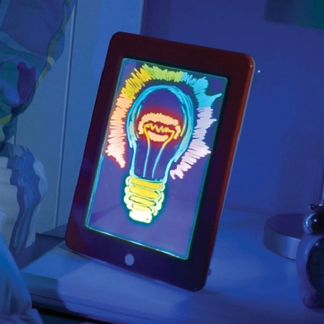 Magična 3D risalna tablica z flomastri – modra