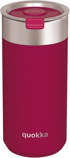Stainless steel thermal mug Quokka Boost maroon with infuser, wine-red 400 ml