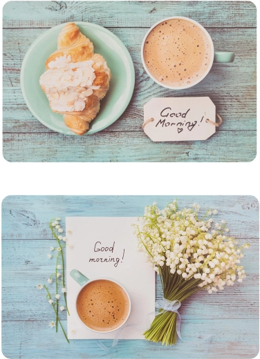 Plastični pogrinjek Good Morning 43 × 28 cm, mešanica dekorjev