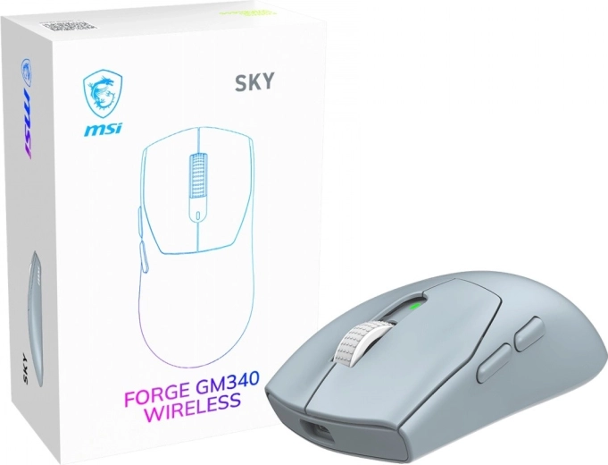 MSI Forge GM340 Wireless Sky brezžična gaming miška