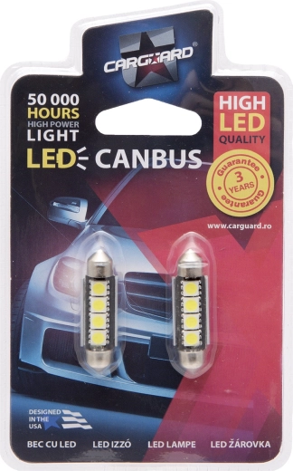LED žarnica sofit 39 mm 12 V 3 W 6000 K