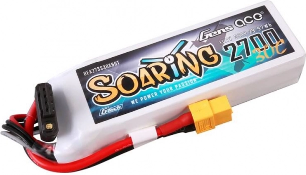 Gens Ace G‑Tech Soaring 2700 mAh 11,1 V 30C LiPo baterija 3S
