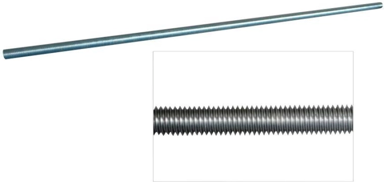 Navojna palica M14, pocinkana, DIN 975, razred 4.8, 1 m